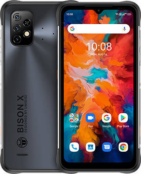 UMIDIGI BISON X10 4/64GB, NFC, 6150 mAh, IP68, IP69K, 20 Mpx, Android 11, Дисплей 6.53" Черный