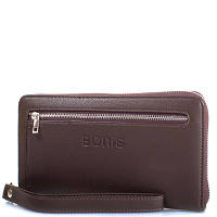 Барсетка-гаманець чоловіча з якісного шкірозамінника коричнева BONIS SHI0706-119