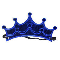 Корона на резинке, синяя