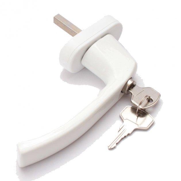 Ручка віконна з ключем Antey WH 038/35 (33) Ral 9016 біла