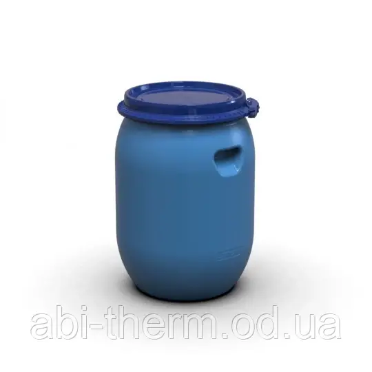 Eu-PL Бочка харч 55л (37см) 3-х шар. з пластик хомут + засувка, синя 001726