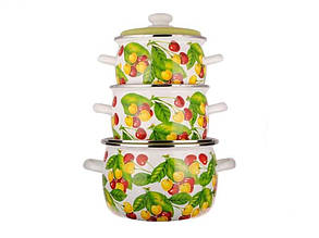 Набір посуду Epos Смакина 6 предметів емальована сталь (No6 Смаколуватість)