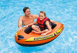 Одномісний надувний човен Intex 58354 Explorer Pro 50 (137х85х23 см), фото 3