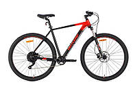 Велосипед горный 29" Outleap Radius Nine Pro L 2021, черно-красный