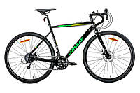 Велосипед гравийный 28" Outleap Hardway ST 54" рама 2022, черный с зеленым