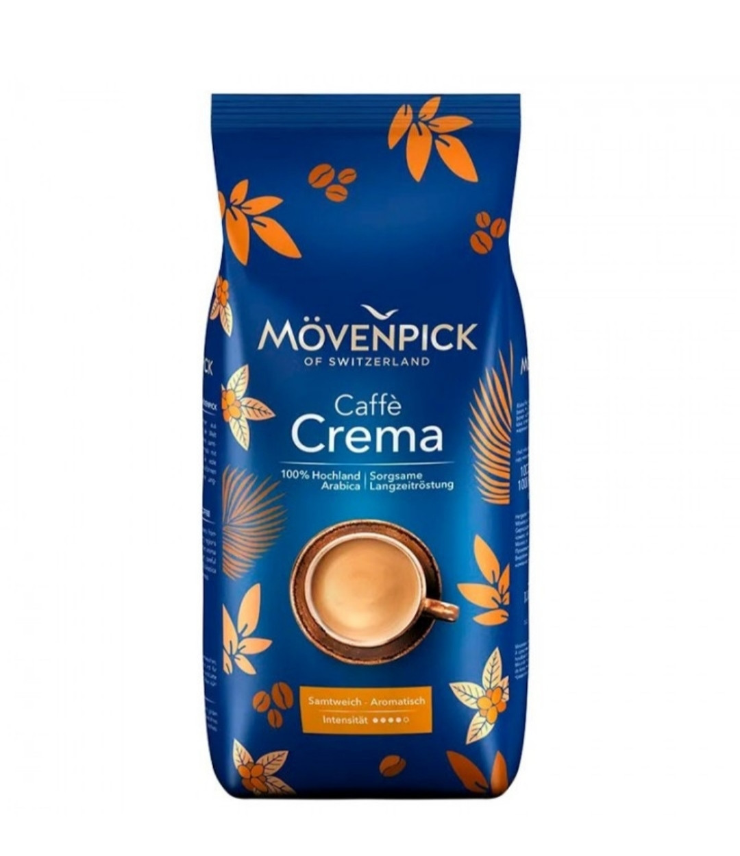 Кава зернова Movenpick Caffe Crema 100% арабіка 1000 г Німеччина Мовенпік Кафе Крема 1 кг