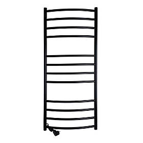 Рушникосушарка UNIO LDE EL 1200-500-12 BLK Драбинка Дуга Еліт електро чорна Baumar - Завжди Вчасно