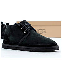 Унісекс зимові Ugg Neumel Black, чорні замшеві уггі ньюмел черевики угі Ugg Classic Short чоловічі