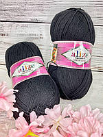 Пряжа для в'язання Alize Superwash comfort socks. 100 г. 420 м. Колір чорний 60
