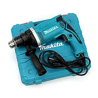 Универсальная мощная ударная дрель MAKITA HP1630 710 ватт 3200 об/мин для домашнего мастера в кейсе