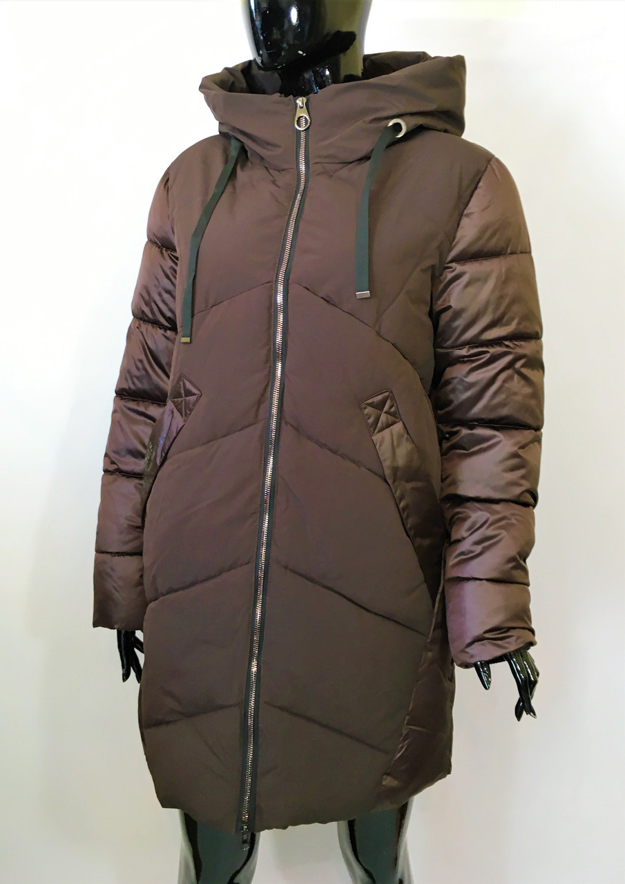 Жіноча зимова куртка, жіноча зимова напівчовна пальто великого розміру