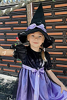 Карнавальный костюм ВЕДЬМОЧКА сирень 98-122 см