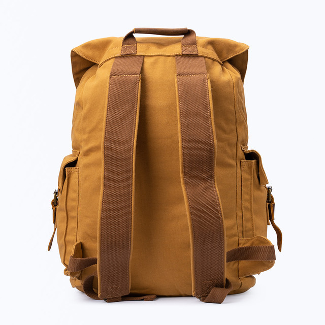 Фото чоловічого вінтажного рюкзака мілітарі канвас холст Фото чоловічого вінтажного рюкзака мілітарі канвас холст