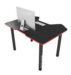 Геймерський стіл ZEUS  Pixel ,колір чорний-червоний, фото 2
