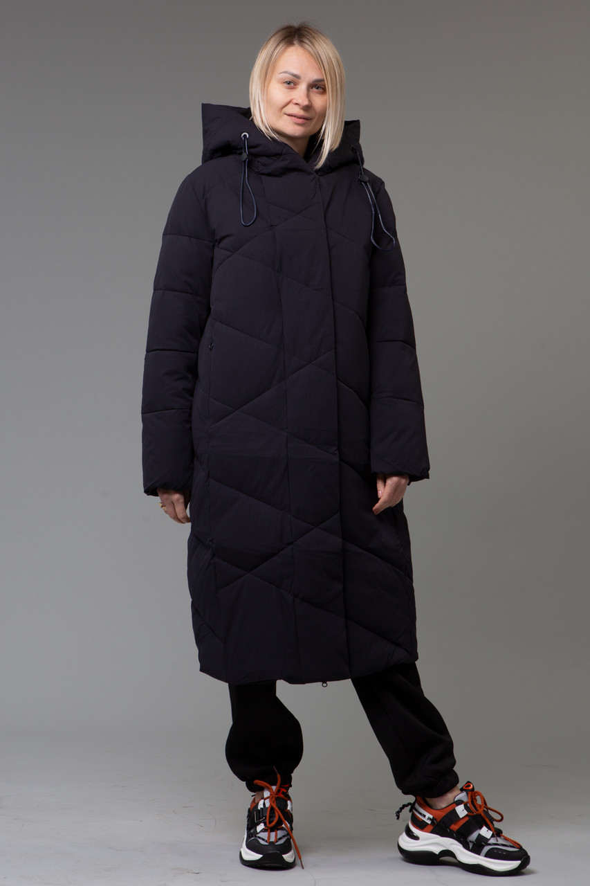 Пуховик TOWMY 2802 dark blue +SIZE, фото 1