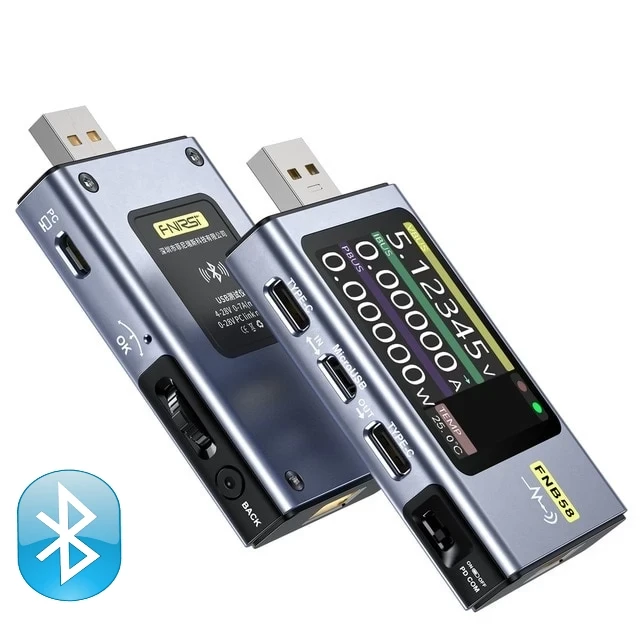 Fnirsi FNB 58 USB тестер професійний — з Bluetooth