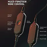 Fifine H6 USB-навушники зі знімним мікрофоном, RGB-підсвіткою — Рожевий, фото 5