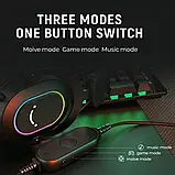 Fifine H6 USB-навушники зі знімним мікрофоном, RGB-підсвіткою — Рожевий, фото 6