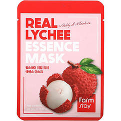 Маска тканинна для обличчя з екстрактом лічі FarmStay Real Lychee Essence Mask 23 мл