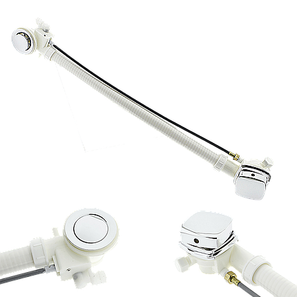 Купить сифон для ванны с переливом 🛁 для гидромассажной ванны с ...