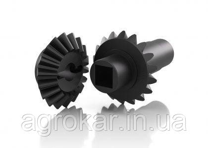 Конічна пара шестерень (1900110, 19000100) + (G22270389-M) до просапної сівалки Gaspardo від MayerPro, фото 1