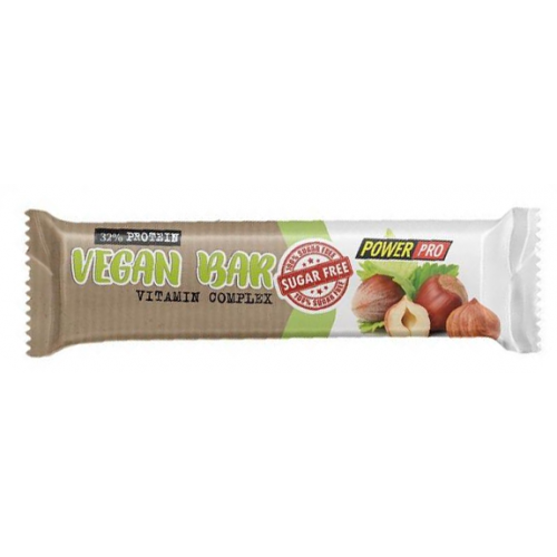 PowerPro Батончик 32% Vegan 60 g БЕЗ ЦУКРУ, фото 1