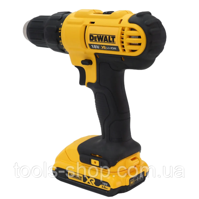 Акумуляторна дриль-шуруповерт DeWALT DCD771D2, 18В, обертаючий момент 42 Нм,2 акумулятора + зарядне + кейс