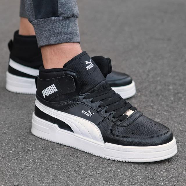 Купить Кроссовки мужские Puma High/Пума черные кожаные кеды/стильные ...