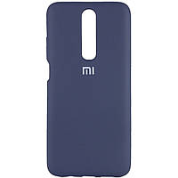 Чехол для Xiaomi Redmi K30 / Poco X2 - Silicone Cover Full Protective (AA) (Синий / Dark Blue)