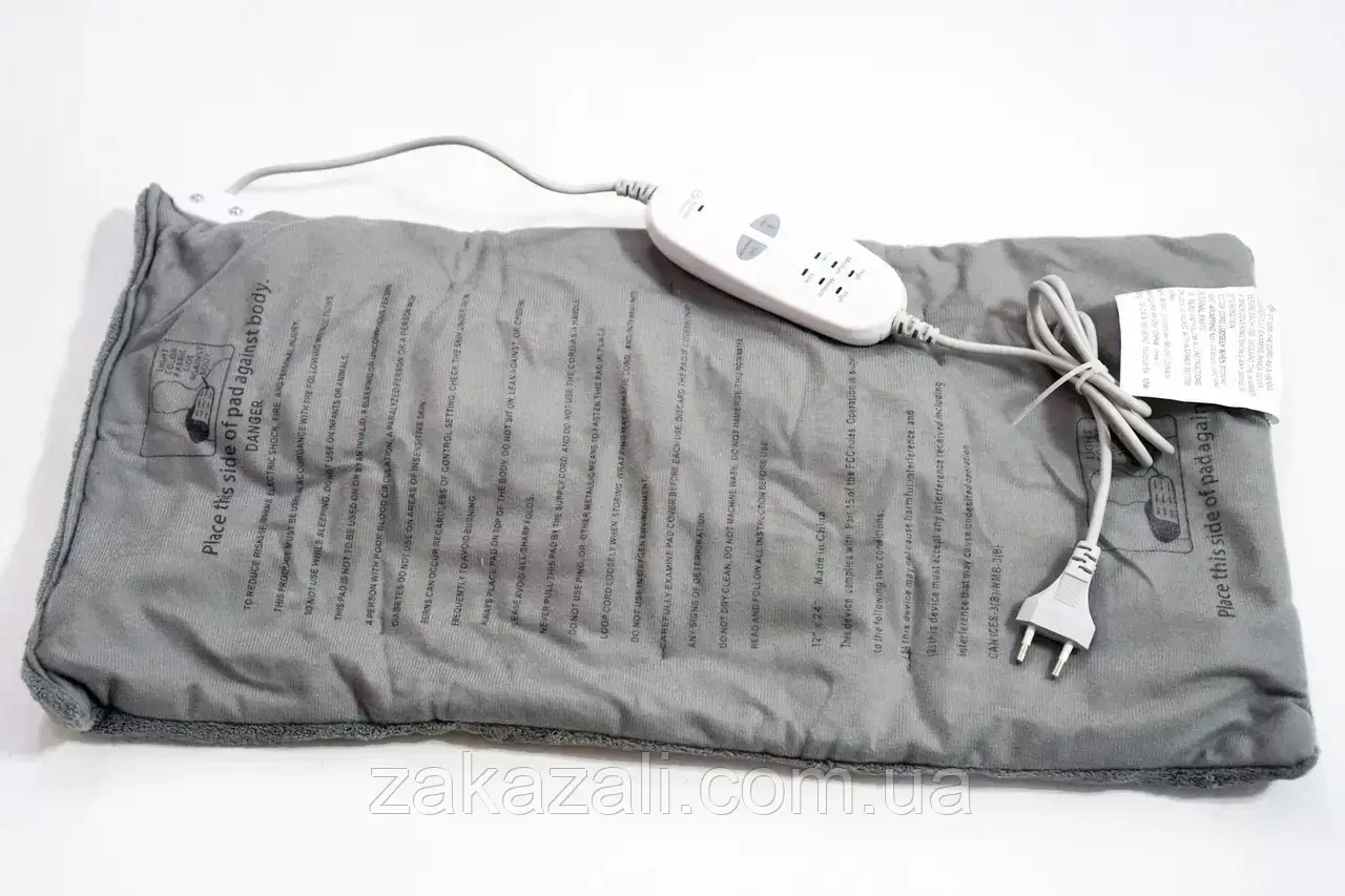 Массажная нагревательная накидка | Простынь с подогревом | Электро одеяло Massaging weighted heating pad - фото 6 - id-p1698650315