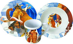 Дитячий набір посуду "Льодовиковий період"