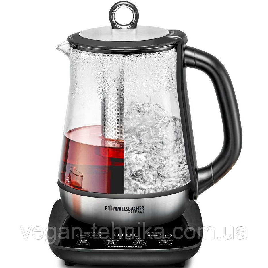 Електрочайник з терморегулятором Rommelsbacher TA 2000 Tea Maker & Water Kettle