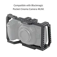 Клетка (cage) Andoer для Blackmagic Pocket Cinema Camera 4K 6K (BMPCC4K-RC) - обвес с быстросъемной площадкой