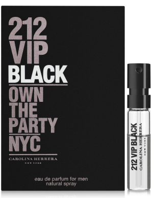Carolina Herrera 212 VIP Black Парфумована вода 1.5 мл (пробник), фото 1