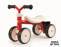 Біговел дитячий Smoby Toys металевий, чотириколісний червоний (721400)
