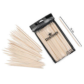 Апельсинові палички Дизайнер (15 см./100 шт./уп.), для манікюру та педикюру