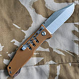 Ніж складаний LAND Knife GB-9046, 21см, 177г, склобій, G10 койот, фото 7