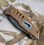 Ніж складаний LAND Knife GB-9046, 21см, 177г, склобій, G10 койот, фото 8