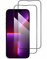 Защитное стекло Soneex Pro для iPhone 14 Full Silk Screen + Anti Static 0.26mm 2.5D стекло на айфон 14
