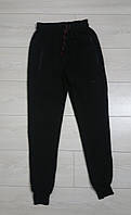 Спортивные трикотажные штаны черного цвета р 170-176