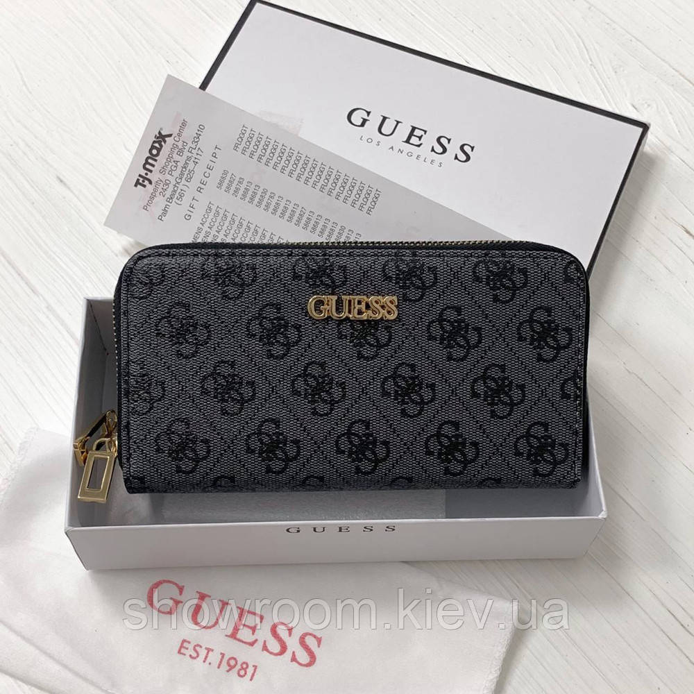 Великий жіночий гаманець Guess (7593) сірий