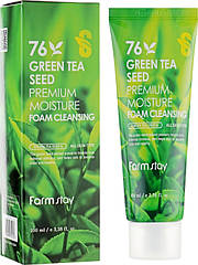 Пінка для вмивання обличчя з насінням зеленого чаю FarmStay Green Tea Seed Cleansing Foam 100 мл