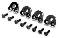 Team Magic E5 Option Part - Aluminum Pivot Ball Mount - Black 4p