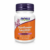 Лецитин подсолнечника Sunflower Lecithin Now Foods 1200 mg 30 капсул