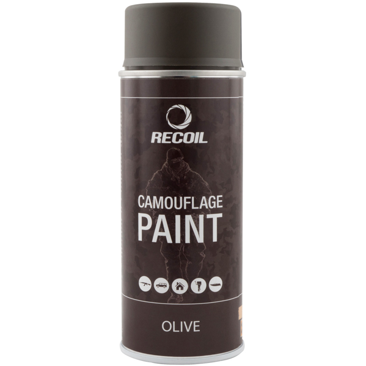 Фарба (емаль) маскувальна RecOil Camouflage Paint, 400 мл Аерозоль Оливковий