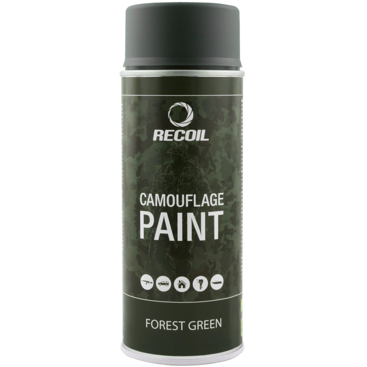 Фарба (емаль) маскувальна RecOil Camouflage Paint, 400 мл Аерозоль Зелений ліс