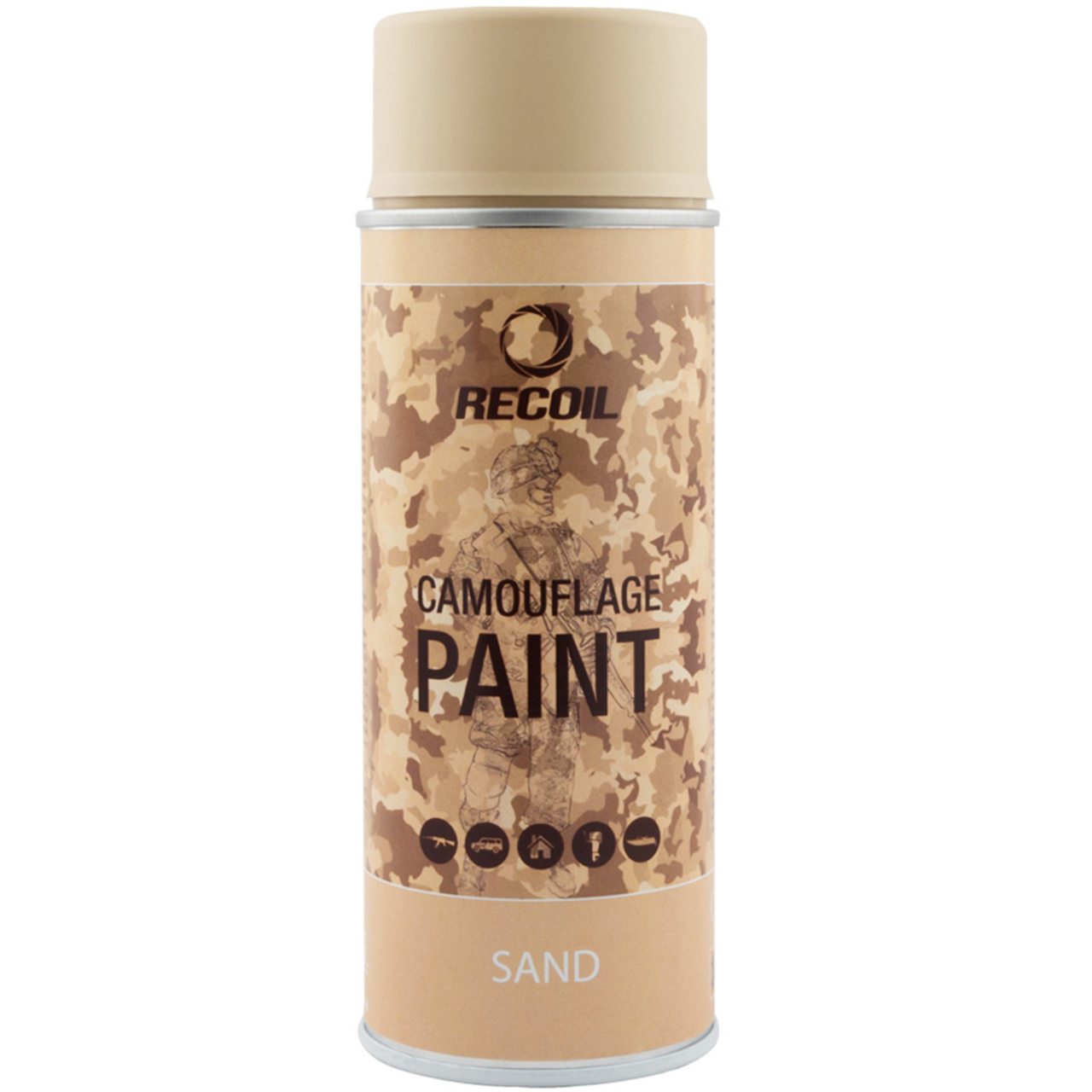 Фарба (емаль) маскувальна RecOil Camouflage Paint, 400 мл Аерозоль Пісочний