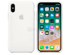 Чохол Silicone Case (AA) для Apple iPhone X/XS (Білий/White)