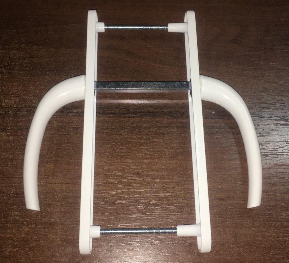 Натискний гарнітур для металопластикових дверей 92/24/230/195 Melody без пружини 2 гвинти, фото 1