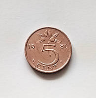 5 центов Нидерланды 1980 г.